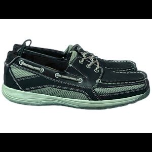 Croft & Barrow Men’s Boat Shoes Lace-Up Casual Comfort Sneakers Size 12 M Navy